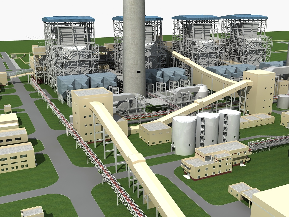 Thermal plant. Power Plant, 3d. ТЭС 3д модель. 3д модель электростанции. Тепловая электростанция 3д.